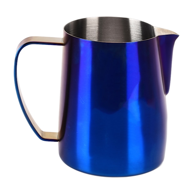 600ML Melkeskummerkopp Matt Mørkeblå 304 Rustfritt Stål Sylinder Kanne Kopp