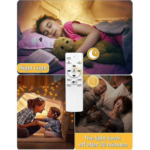 Moderne hvit sky LED-taklampe, 40 cm, 20 W, dimbar fjernkontroll, 3000K - 6000K, barnerom