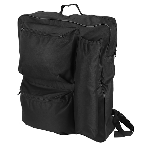 40x14x48cm Rullstolsförvaringsväska Bärbar vagn Stor kapacitet Vattentät hängpåse Svart