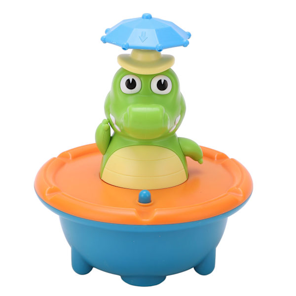 Vattenspruta Krokodil 5 lägen Färgglad fontän Krokodilform Baby Toddler Badleksak Set Orange