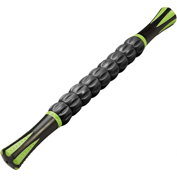 45cm Massasjestav for Smertelindring, Sårhet, Kramper, Massasje, Fysioterapi & Kroppsrestitusjon (Svart)