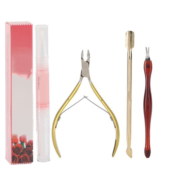 4st/ set Nagelvårdsverktyg Nagelbandsklippare för borttagning av död hud manikyrkit