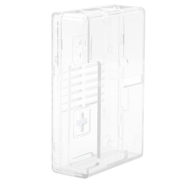 Skal skyddande frostat lådfodral ABS för Raspberry Pi 3B 3B+ D-stil med skruv (transparent)