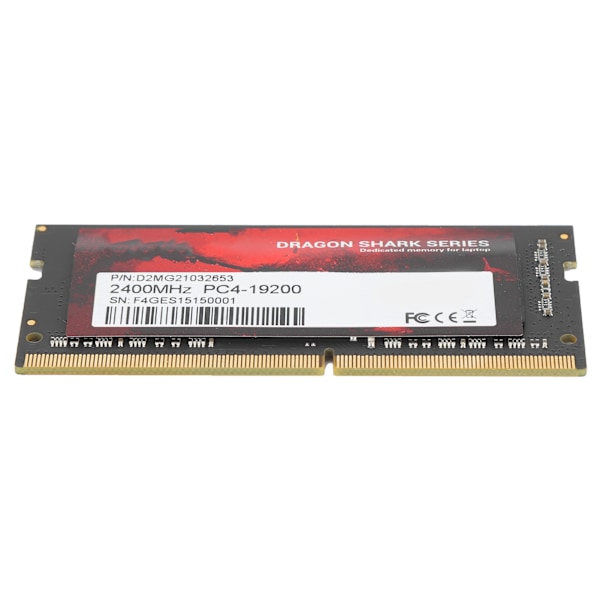 DDR4 RAM ohut alumiini korkea suorituskyky helppo asentaa DDR4-2400MHz PC4-19200 kannettava muisti 8GB