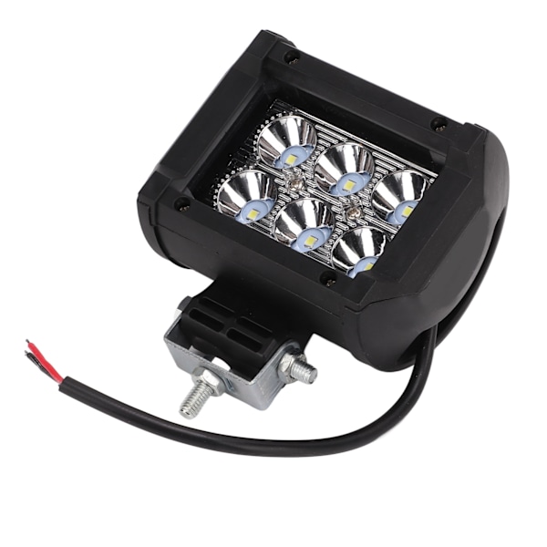 8 stk Offroad arbeidslys 6LED 18W 1800LM 12VDC Vanntett Universal Kjørelys for Biler Lastebiler