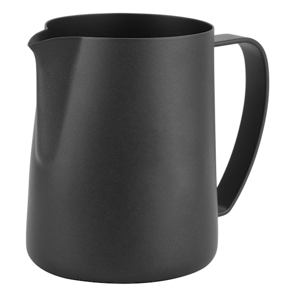 Kaffe Latte Kopp Svart Matt 304 Rustfritt Stål Melkeskumming Kopp Kaffe Kunst Tilbehør Svanemønster 600ml