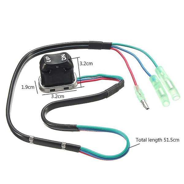 2st Trim Tilt Switch Utombordsmotor Tillbehör för Yamaha Utombordare