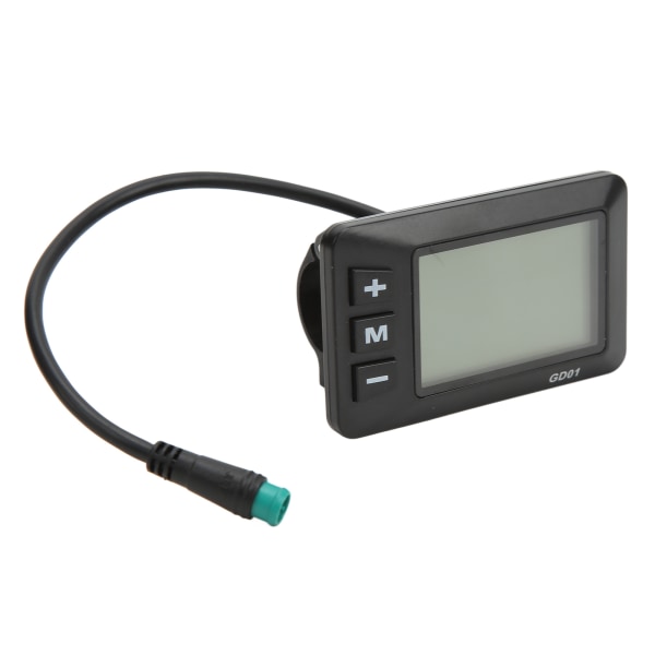 Elektrisk cykeldisplay 36V 48V LCD GD01 Display 5 stift vattentät kontakt för 22,2 mm styre