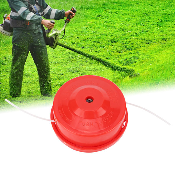Trimmer Bump Feed Line Børsteskærer Græsudskiftning Trimmerhoved Universal (Rød)