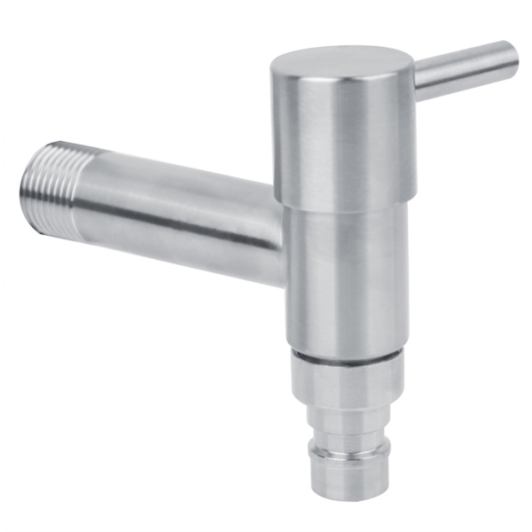 G1/2" Vaskemaskine i rustfrit stål Vægmonteret Vandhane Mop Pool Enkelt kold hane