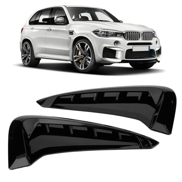 2 stk. svart side luftventil deksel trim dekor biltilbehør passer til X5 F15 2014-2018