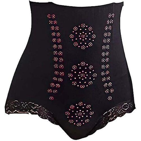 SlimShape Fiber Lace Shaper: Bränn fett, kontrollera magen XL-2XL svart