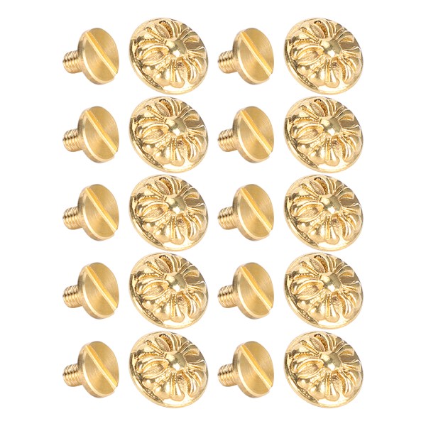 10 set chrysanthemum nitar läderhantverk nitar 10mm dekoration knapp DIY tillbehör