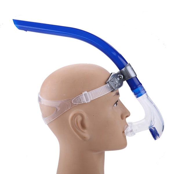 Front Svømming Pustende Rør Utstyr Snorkel Undervannsdykking Snorkling Tilbehør Blå