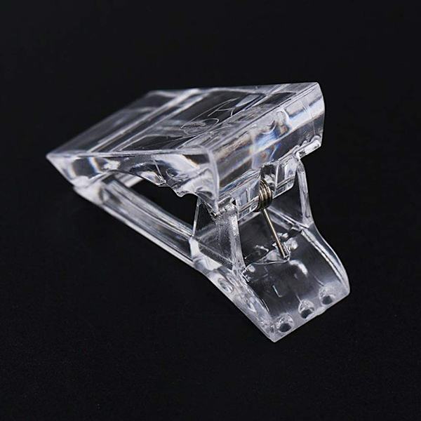 5 stk. negletip clips til hurtig opbygning af gel negleforme negletip clips til fingernegleforlængelse UV builder klemmer manicure neglekunst værktøj