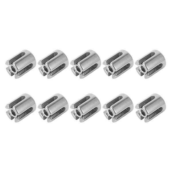 10 stk. krydskabelklemmer 316 rustfrit stål gelænder wire reb clips vægsystem tilbehør 5mm