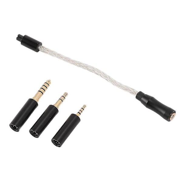 Kuulokeadapterikaapeli 2,5 mm naaras - 2,5 mm 3,5 mm 4,4 mm urosadapterikaapeli hopeoitu kuparijohdin hopea