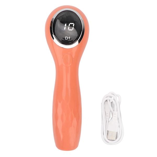 Mini nagellampa 5W Bärbar USB 3 st Ljuschips Nagellampa för kvinnor Flickor Manikyr Orange