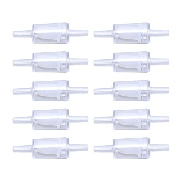 10 st Backventil 4mm PP Luftpump Akvarium 1 Vägs Vattenstopp Backventil för Akvarium Vit