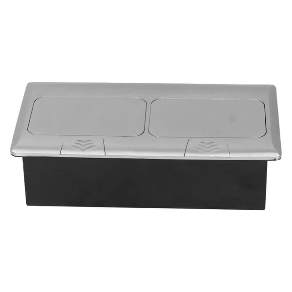 Gulv Pop Up Stikkontakt Skjult Multifunksjon Sølv Aluminiumlegering Britisk Standard