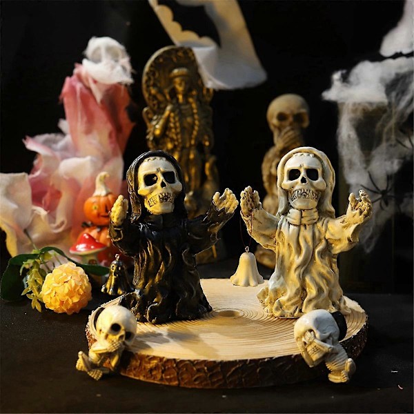 Hovedbøjle kranie dekoration Skelet Figurer Cool Statue C