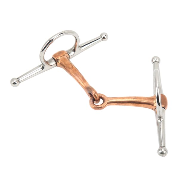 Hest Full Cheek Snaffle Rustfritt Stål Ring Snaffle Bitt for Utendørs Hestetilbehør 125mm