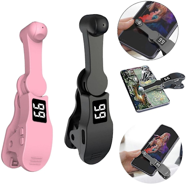 Auto Clicker Tapper Liker För Smartphone Snabb Klick Mobiltelefonskärm Tapper-Good-B6 Svart