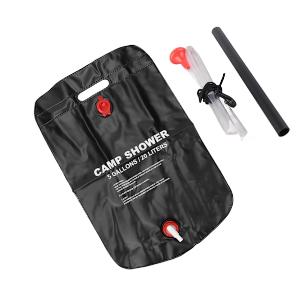 Solvärme campingduschväska Bärbar campduschväska PVC klättersommardusch