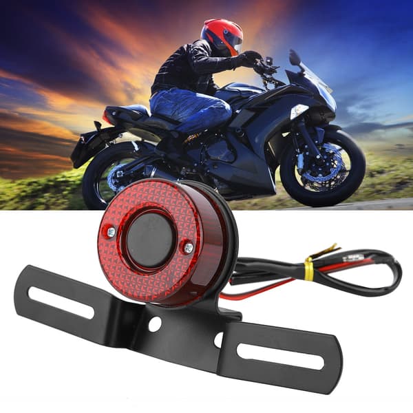 Motorsykkelmodifikasjon Universell Retro LED Baklys Bremselys