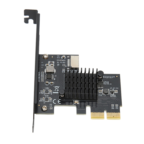 USB3.2 Typ E Frontpanel Internt expansionskort 20PIN 10Gbps USB3.2 Typ E Adapterkort för stationär PC Gränssnitt till rätt PCI E 2X