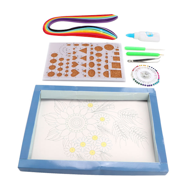 Papper Quilling Kits Rullpapper Quilling Papper Målning Färgat Papper Strip Verktyg Set DIY Hantverk Handgjord Set
