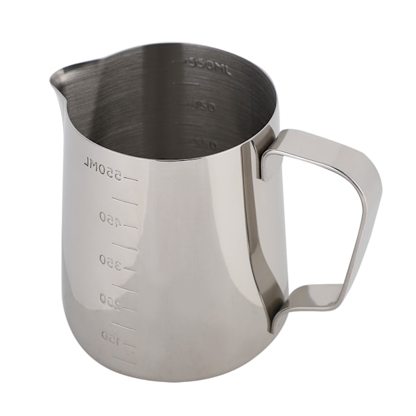 Rostfria mätkoppar Kaffe-kanna Mjölkskumning Kruka Espresso Latte Pitcher(600ml)