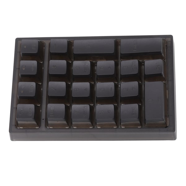 21 taster numerisk tastatur RGB bakgrunnsbelyst ergonomisk lite mekanisk numerisk numerisk tastatur for bærbar datamaskin Svart