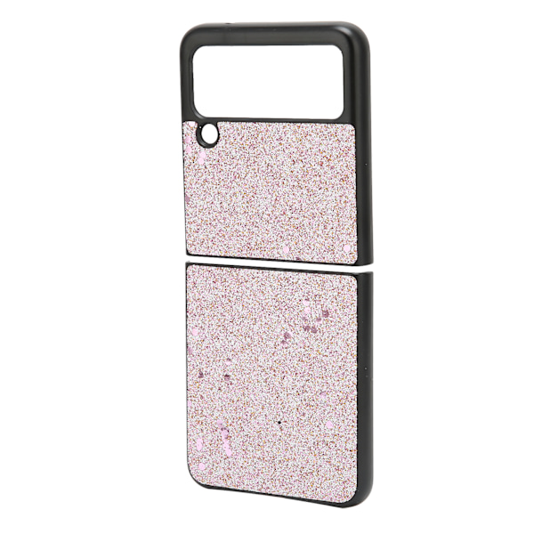 Glittrande Bling Telefonskal för Galaxy Z FLIP 3 Stötskydd Vikbar Mobiltelefon Skyddande Skal Rosa