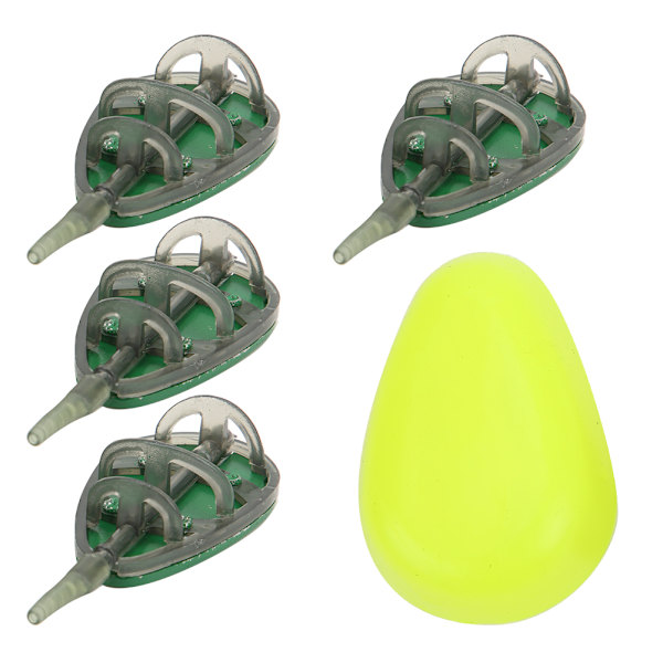 Bärbar matare set bete bur fiskeutrustning tillbehör med mögel fånga fisk snabbt(30G+40G+50G+60G )