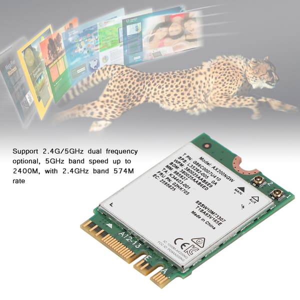 Internet Wi-Fi 6 AX200 NGFF M.2 Nätverksserveradapterkort med Bluetooth 5.0