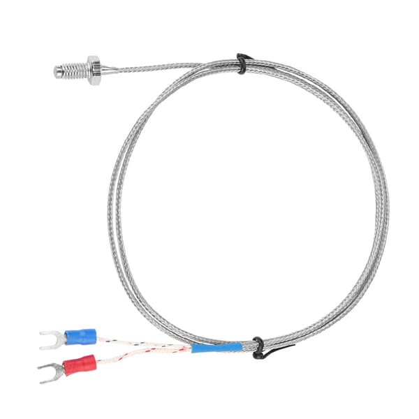 M6 Skruv Fin Gänga Typ K Termoelement Temperatursensor Kabel 0-400℃ (3 m)