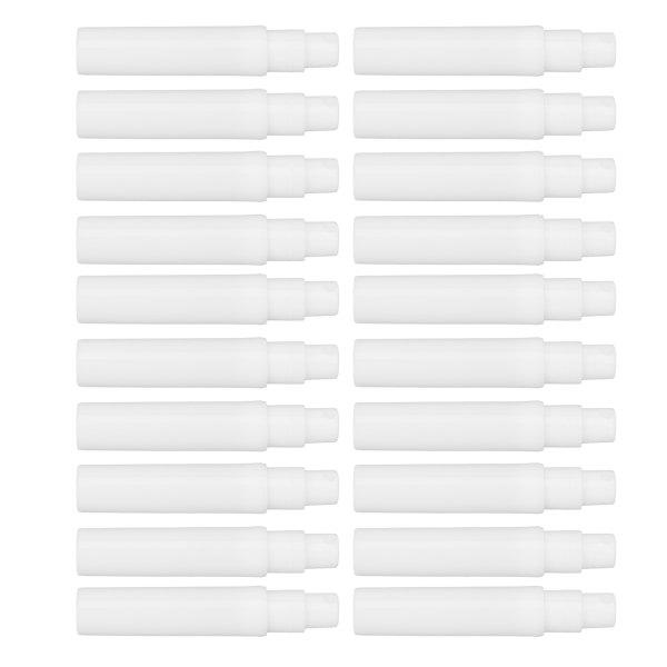 20 kpl minisuihkepullo 5 ml valkoinen ABS Fine Mist uudelleentäytettävä tyhjä sumutinpullo hajuvettä varten