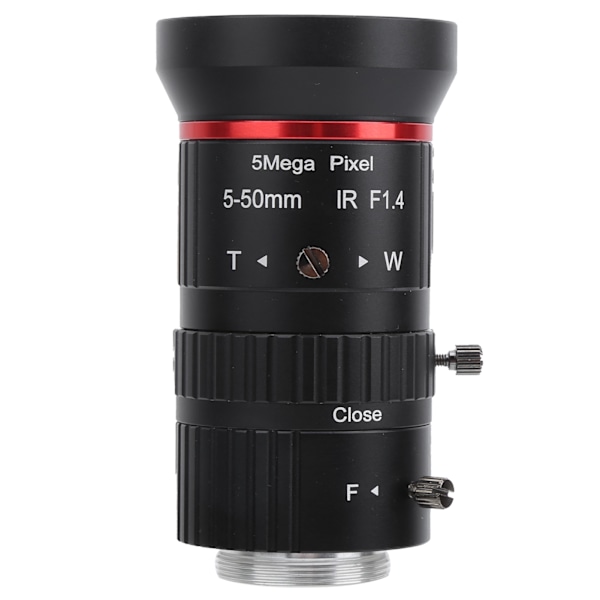 5MP industrizoomobjektiv CS-montering manuel blænde FL5-50mm sikkerhedsovervågningskameratilbehør