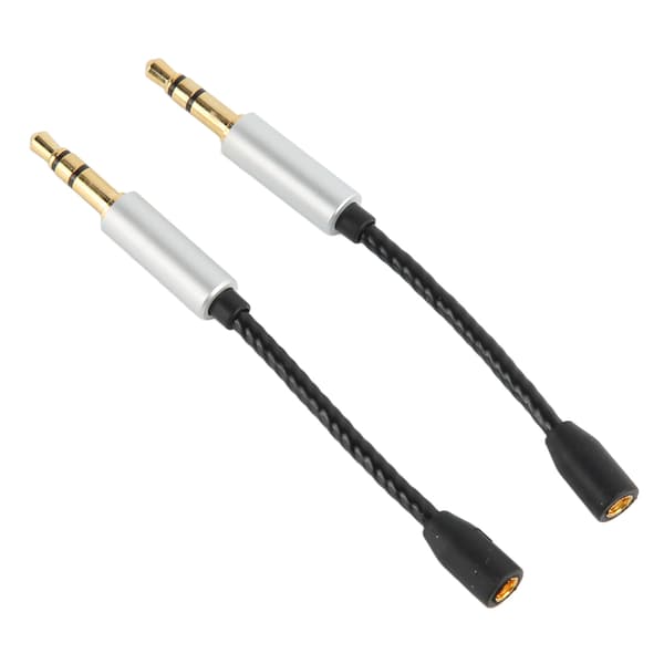 MMCX til 3,5 mm adapterkabel Forgyldt interface OFC Core tabsfri lyd MMCX hun til 3,5 mm han kabel