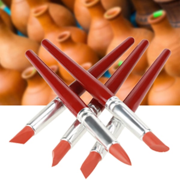 Red Gummi Spis Sculpting og Carving Tool Sett - 5 stk