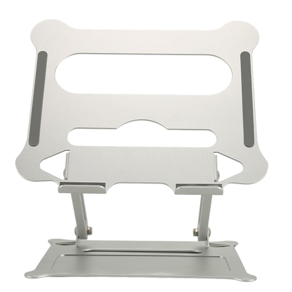 Silver Bärbar Laptop Stativ Portabel Skrivbord Fällbar Retractable Lyftbar Justerbar Vinkel Aluminiumlegering Kylning Dator Stativ