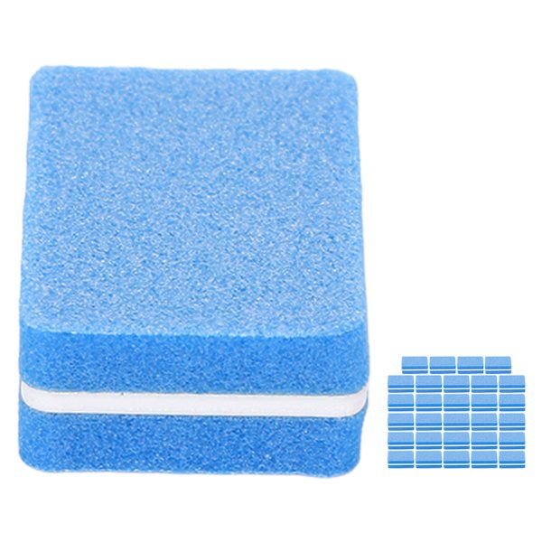 30 st Nail Buffer Block Professionell Salong Mini Bärbar Nail Buffing Sanding Block ManikyrverktygBlå