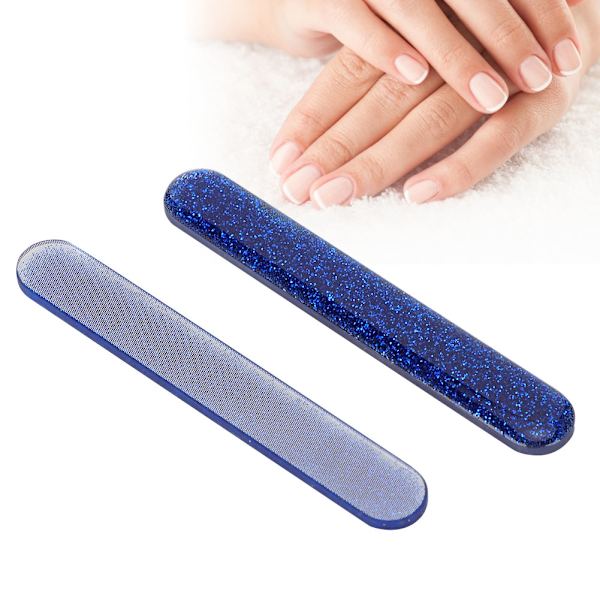 2kpl Nail Art Kiillotushiomaviila Professional Nano Glass Kynsiviila Manikyyri FileBlue