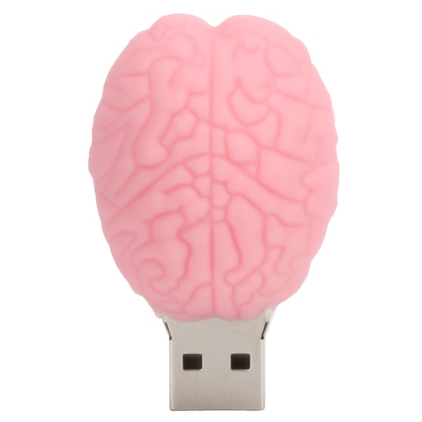 Memory Stick 2.0 USB Flash Drive Pendrive Computer Data Storage Cartoon Brain Doll Pink16GB