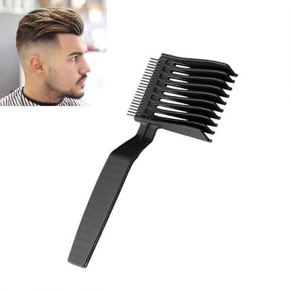 Blend Friend Fade Comb, Profesjonell Hårklippekam For Hjemmebruk, Salong Eller Profesjonell Bruk - JRZD Svart 1 stk