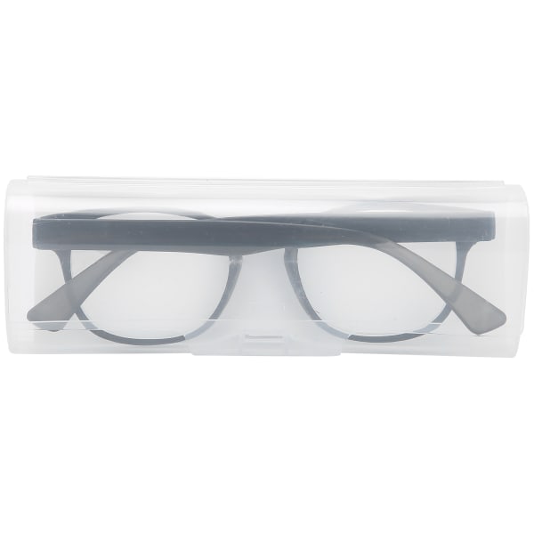 Äldre Enkla Snygga läsglasögon Unisex bärbara presbyopiska läsglasögon+350 Svart+Grå