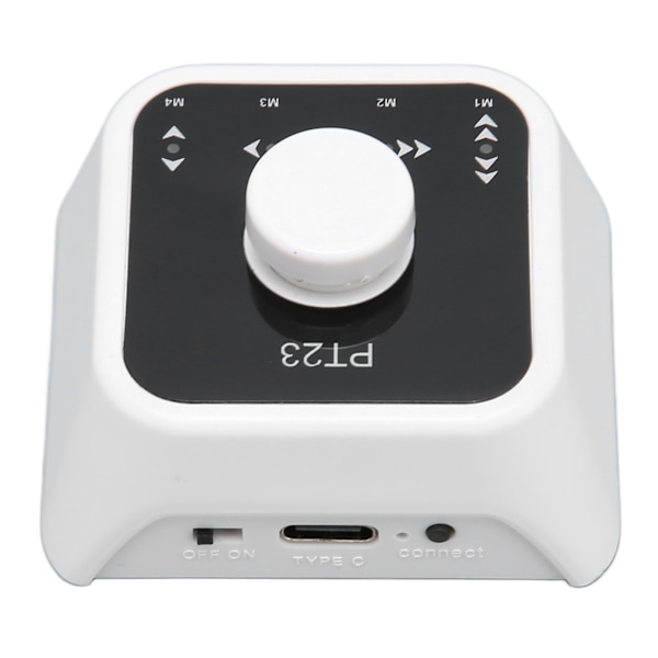 Bluetooth Sidevender Pedal Genopladelig Trådløs Multimedie Controller Tastkontakt til Computer Telefon Hvid