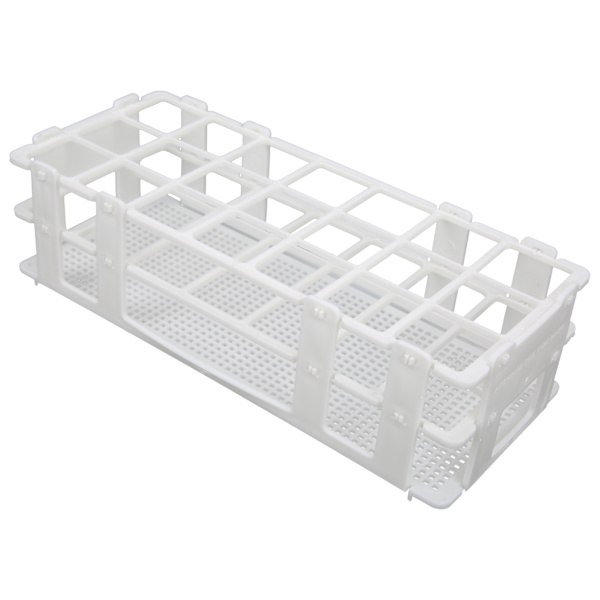 30 mm x 21 reiän muovinen koeputkitelineen kokoonpano Irrotettava näytteenottoputken pidike laboratoriota varten