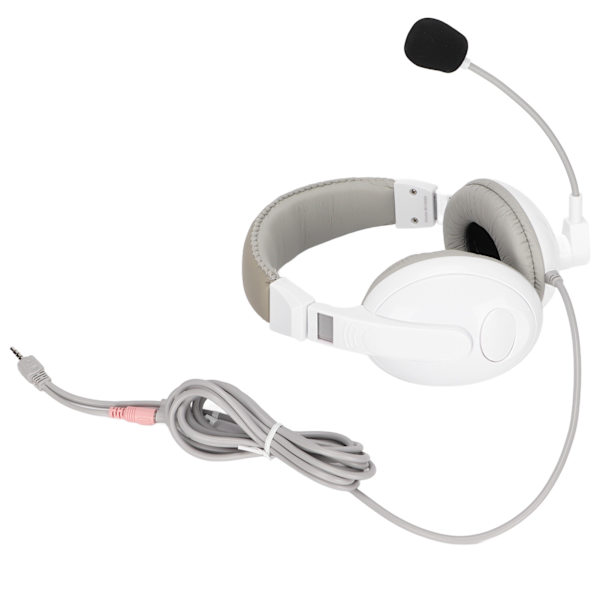 Somic Electronics -kuulokkeet - monitoimiset liittimet - äänipelipäähineet mikrofonilla tietokoneille ja matkapuhelimille - valkoinen